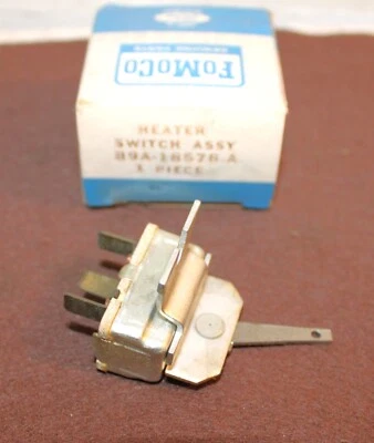 1957 1958 1959 Ford Fairlane 500 Galaxie Ranchero NOS A/C HEATER BLOWER SWITCH - Image 1 of 3