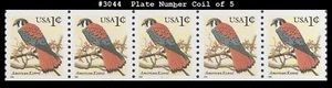USA4 #3044 MNH PNC5 Pl #1111 BYCM American Kestrel - Picture 1 of 1