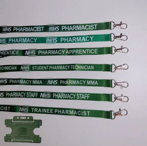NHS Apotheke Sortiment Schlüsselbänder mit optionalem Kartenhalter - 7 Designs! Kostenloses P&P - Bild 1 von 20