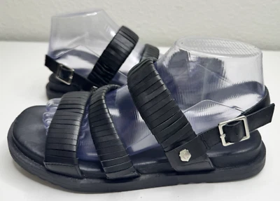 Sandalias para mujer XTI Carmela de cuero negro con honda trasera talla 38 Foto 1 de 4