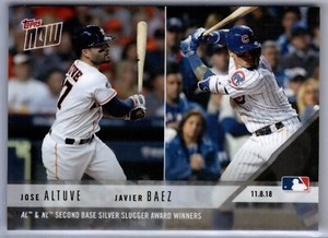 2018 Topps Now #OS35 Jose Altuve Houston Astros Javier Baez Chicago Cubs