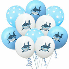 Baby Shark Balloons Shark Latex Balloons Birthday Party Baby Shower 12inch