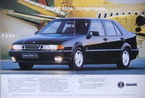 PUBLICITÉ DE PRESSE 1990 PRÉSENTATION DE LA SAAB 9000 CS UNE VOITURE SPACIEUSE - Imagen 1 de 1
