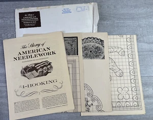 1961 Rug Hooking Patterns The Story of American Needlework Woman's Day - Picture 1 of 8