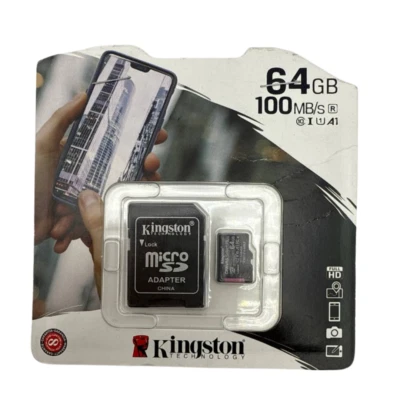 Kingston Canvas Select Plus 64GB microSD Card A1 U1 Class 10 with SD Adapter MEM - Image 1 of 4