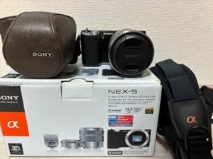 SONY Sony α NEX-5 mirrorless Kit lens camera body + E 16mm F2.8 lens E 18-55mm 2 - Picture 1 of 2