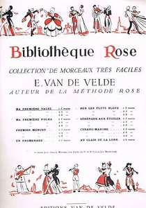 Ma première Valse VIOLON ou MANDOLINE BIBLIOTHÈQUE ROSE par Ernest VAN DE VELDE - Picture 1 of 4