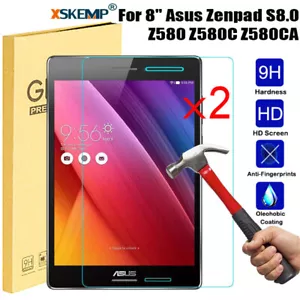 2Pcs For ASUS ZenPad Tablet 9H Hardness Thin Tempered Glass Screen Protector - Picture 1 of 23