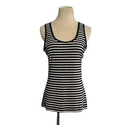 The Limited 白色黑色前条纹背心,尺寸 M — 第 1/4 张图片