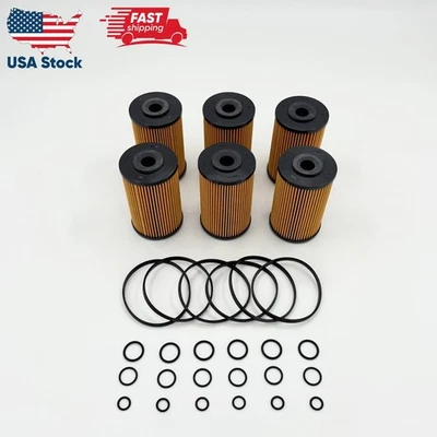 6x Fuel Filter Element Kit For Isuzu NPR NQR NPR-HD 4HK1 5.2L 10-25 - Image 1 of 4
