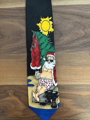 Corbata de vacaciones de Santa para tomar el sol Foto 1 de 2