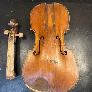 Very Old -antique 4/4 Violin For Repair. 200 Years Old. Ungrafted Original Neck - Picture 1 of 24