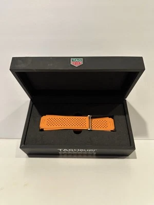 TAG Heuer Connected Modular 45 Orange Rubber Strap Band BRAND NEW IN BOX! - Image 1 of 4