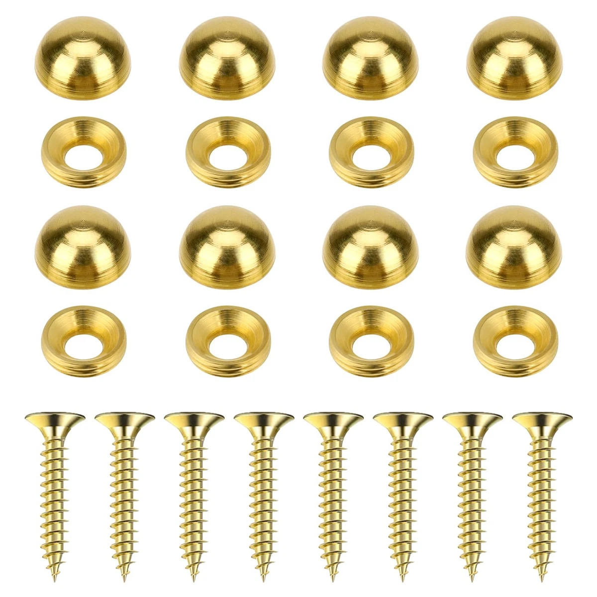 SOURCING MAP 25pcs Tornillo De Cabeza De Botón Hexagonal 1/4"-20x3/4