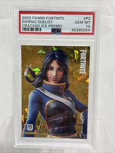 2020 Panini Fortnite DARING DUELIST #P2 Cracked Ice Promo PSA 10 Gem Mint  USA - Picture 1 of 3