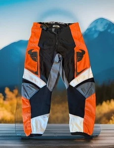 Thor Phase Racing Pants Mens 34 Orange Black Racing Motocross MX Dirtbike - Picture 1 of 10