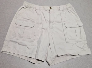 Croft & Barrow Mens Size 38 Beige Khaki Cargo Shorts Cotton Summer Shorts* - Picture 1 of 5