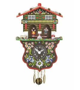 Black Forest Clock Swiss House Weather House TU 808 P NEW - Picture 1 of 1