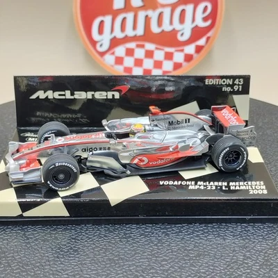 MINICHAMPS 1/43 Vodafone McLaren Mercedes MP4-23 Lewis Hailton 2008 530084322 - Image 1 of 4