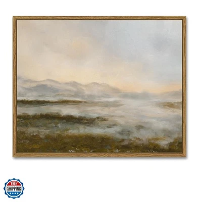 Arte de pared en lienzo enmarcado de paisaje de colección anochecer en el bosque pinturas clásicas fa... Foto 1 de 4