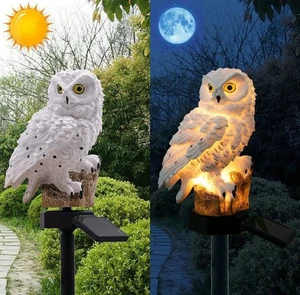 Außen Solar Power LED Eule Licht Garten Hof Landschaft Dekor Lampe Wasserdicht - Bild 1 von 4