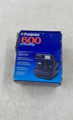 Polaroid 600 Onestep Black Built-In Flash Film Instant Camera With Box - Image 1 of 4