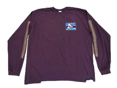 Сумасшедшие рубашки Гавайи фигурка окрашенный футболка 3XL новый с Ярлыками темно-бордовый красный XXXL длинным рукавом вулкан - Изображение 1 из 4