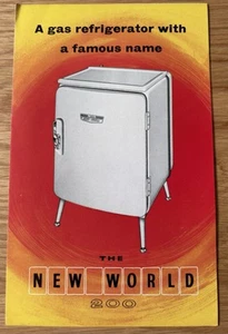 60er Jahre NEW WORLD 200 KÜHLSCHRANK Kühlschrank STRAHLUNG 1960 Werbeprospekt - Bild 1 von 3