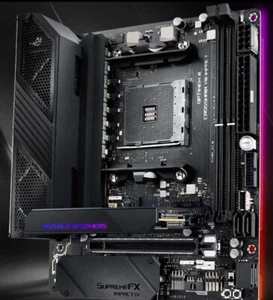 ASUS ROG Crosshair VIII Impact Gaming Mainboard(AMD AM4) + AMD Ryzen 9 3900XT - Bild 1 von 5