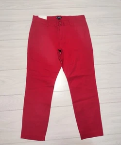 NWT Gap Slim City Crop Pants Women's Size 12 red trousers - Picture 1 of 9