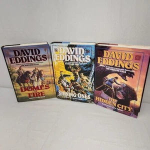1ST ED 1ST PR The Tamuli Ser. Domes of Fire Shining Ones The Hidden City Eddings - Picture 1 of 16