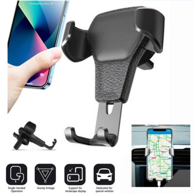 Phone Holder Car Air Vent Gravity Design Mount Cradle Stand For Mobile Phone GPS - Image 1 of 4