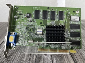 VGA-GWV06-6 NVIDIA GAINWARD 64MB AGP VIDEO CARD GEFORCE2 MX400 WITH VGA Untested - Afbeelding 1 van 9