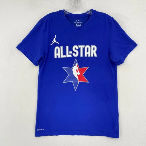 Dallas Mavericks All Star Jordan T Shirt Mens Small Blue 0 Westbrook 2020 Cover