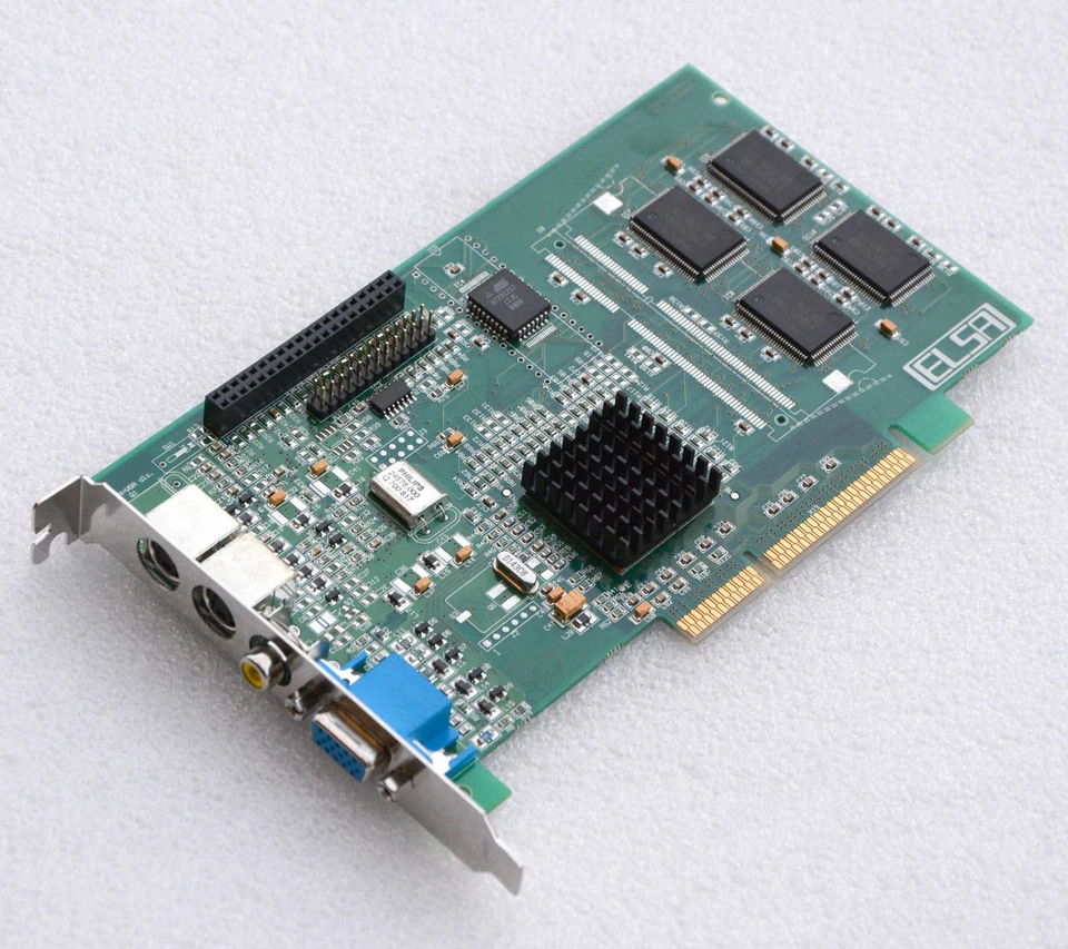 GRAFIKKARTE ELSA WINNER 2000 OFFICE A8 VIVO 3DLabs AGP VGA S-VIDEO IN/OUT G26 - Image 1 of 1