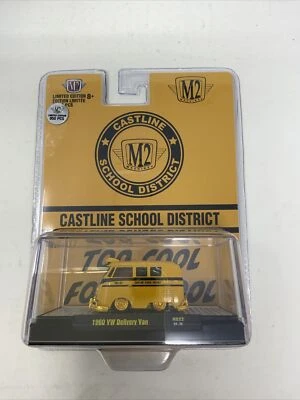 M2 Machines 1960 VW Delivery Van School Bus Castline School District CHASE - Image 1 of 4