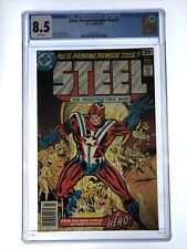 Steel, The indestructable man #1 CGC 8.5 DC Comics March 1978