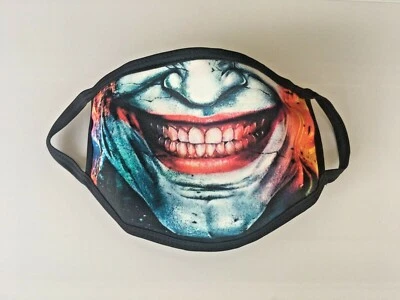 Joker Custom Printed Face Mask/Cover Soft Cotton Fabric Free Shipping & Returns - Image 1 of 4