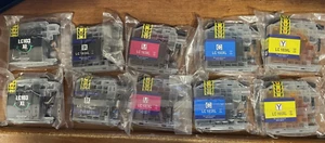 10 compatable ink for Brother LC103 XL MFC-J470DW MFC-J475DW MFC-J870DW - Picture 1 of 1