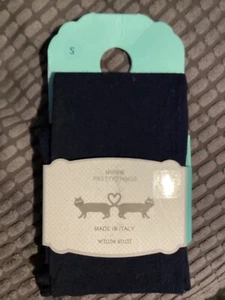 Brandneu in Verpackung neu weißes Zeug 90 Denier blickdichte Strumpfhosen - Olivia dunkelmarineblau - klein - Bild 1 von 3