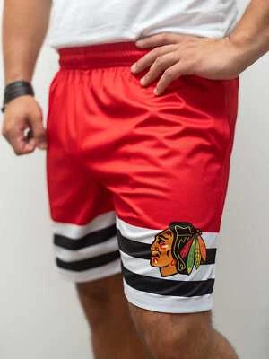 Pantalones cortos de hockey de malla Chicago Blackhawks Foto 1 de 3