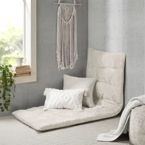 Intelligent Design Poly Chenille Lounge Floor Portable Pillow Cushion 27" x 74" - Picture 1 of 22