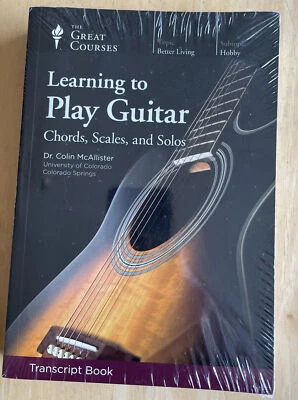 Great Courses Transcript Learning to Play Guitar Chords, Scales, and Solos NEW - Image 1 of 3