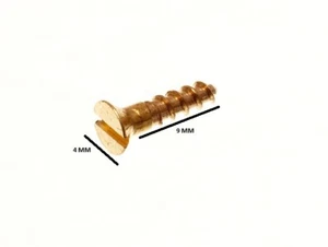 Screws No. 2 X 3/8 Inch Slotted CSK Countersunk Solid Brass ( Pack 40 ) - Picture 1 of 1