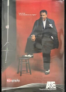 Vintage Muhammad Ali "...I'm too beautiful to be a fighter" A&E 24" x 36" Poster - Picture 1 of 1
