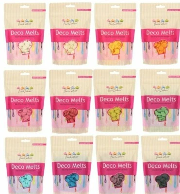 Chocolate Candy Deco Melts Funcakes Melt Cake Drip Pop Icing ALL COLOURS