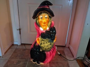 Witch Lighted Blow Mold 34" - Bild 1 von 12