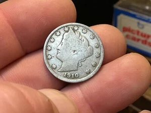 1910 Liberty Head NICKEL, V-Nickel Great Collector Coin - Picture 1 of 6