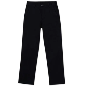 Nautica Boys Uniform Flat Front Pant Black Sz 14 Husky - Picture 1 of 2