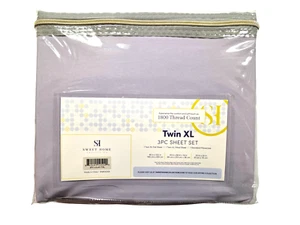 New Sweet Home Collection Purple Soft Twin XL 3 Pc Sheet Set - Picture 1 of 6